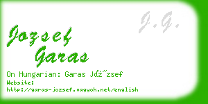 jozsef garas business card